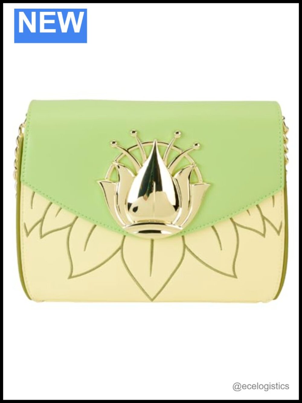 Loungefly Disney Princess Tiana Crossbody Bag Vegan Leather Adjustable Strap